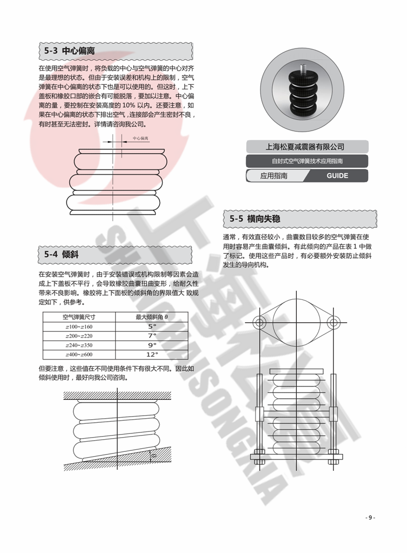 ZF-300-2高速?zèng)_床空氣彈簧